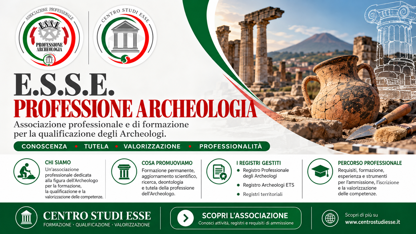 Presentazione dell'Associazione E.S.S.E. Professione Archeologia